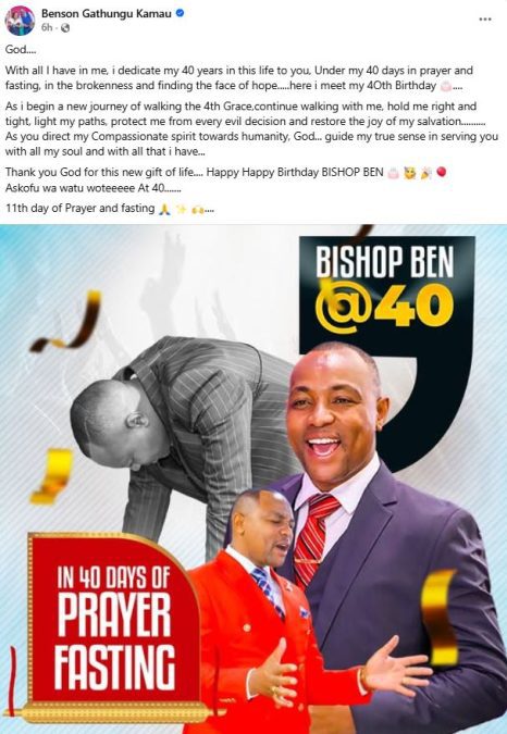 A screengrab image by K24 digital showing Bishop Kiengei’s statement on January 22, 2026. PHOTO/ https://www.facebook.com/muthee.wawatoria