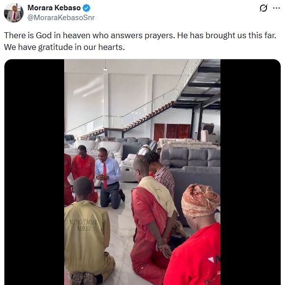 Morar Kebaso’s statement on X. PHOTO/ screenshot by K24 digital from https://x.com/MoraraKebasoSnr