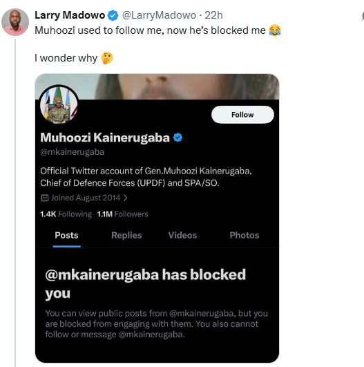 Larry Madowo’s tweet on X.PHOTO/K24Digital screengrab from https://x.com/LarryMadowo