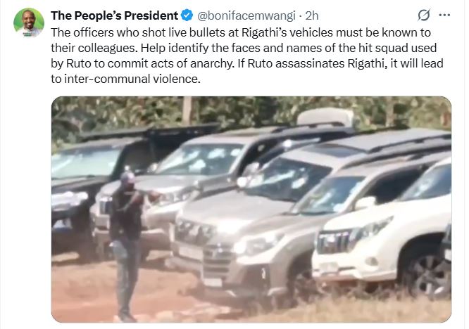 Activist Boniface Mwangi's statement posted on X on January 26, 2026. PHOTO/https://x.com/bonifacemwangi