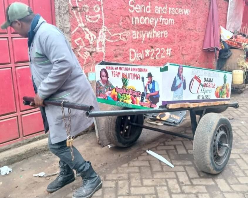Mungai wa Matunda speaks after finding his bread-winning mkokoteni missing