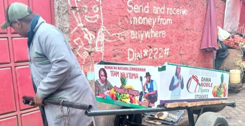 Mungai wa Matunda speaks after finding his bread-winning mkokoteni missing