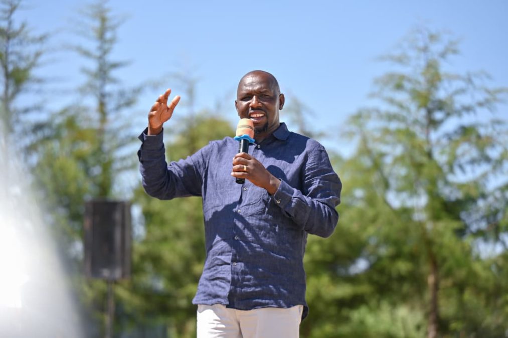 Interior CS Kipchumba Murkomen speaks during a past event. PHOTO/https://www.facebook.com/OnesimusKipchumbaMurkomen
