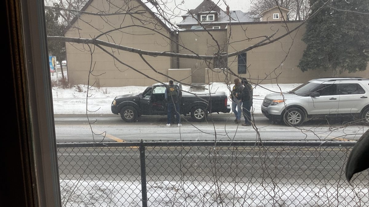 ICE agents at work. PHOTO/https://www.facebook.com/julia.vanderwerf