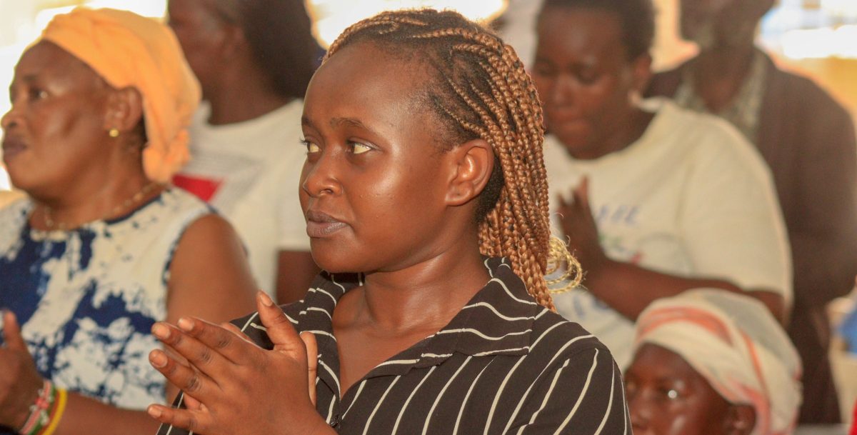 Marion Naipei during a church service. PHOTO/https://www.facebook.com/prophetkanyari