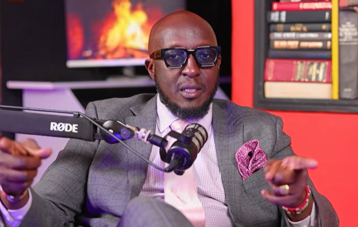 Big Ted during the interview. PHOTO/Screengrab by K24 digital/Youtube.