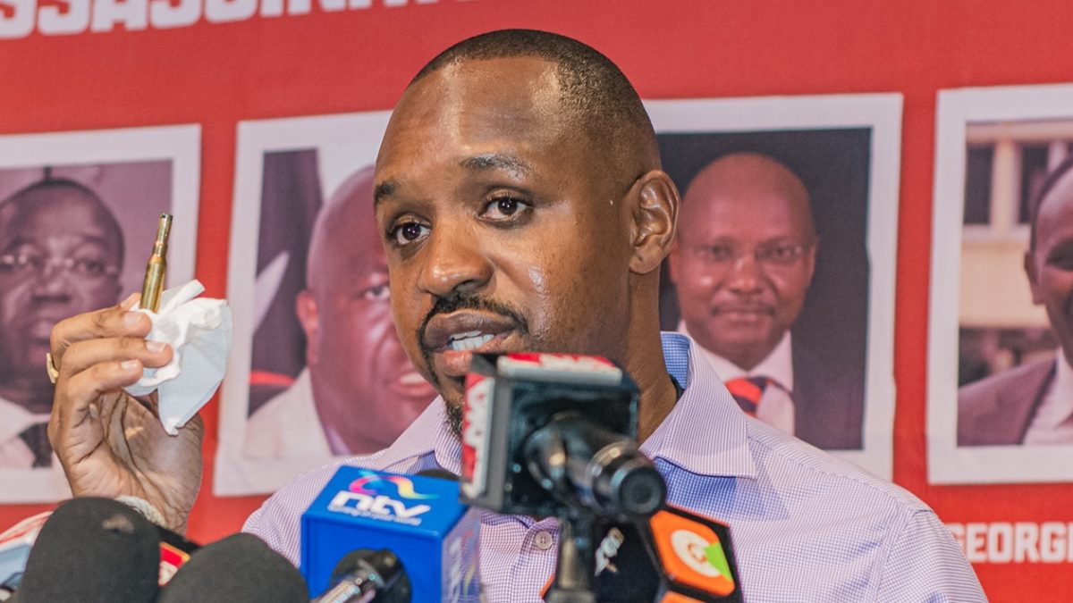 Boniface Mwangi speaks during a past media presser. PHOTO/https://www.facebook.com/BonifaceMwangiBM