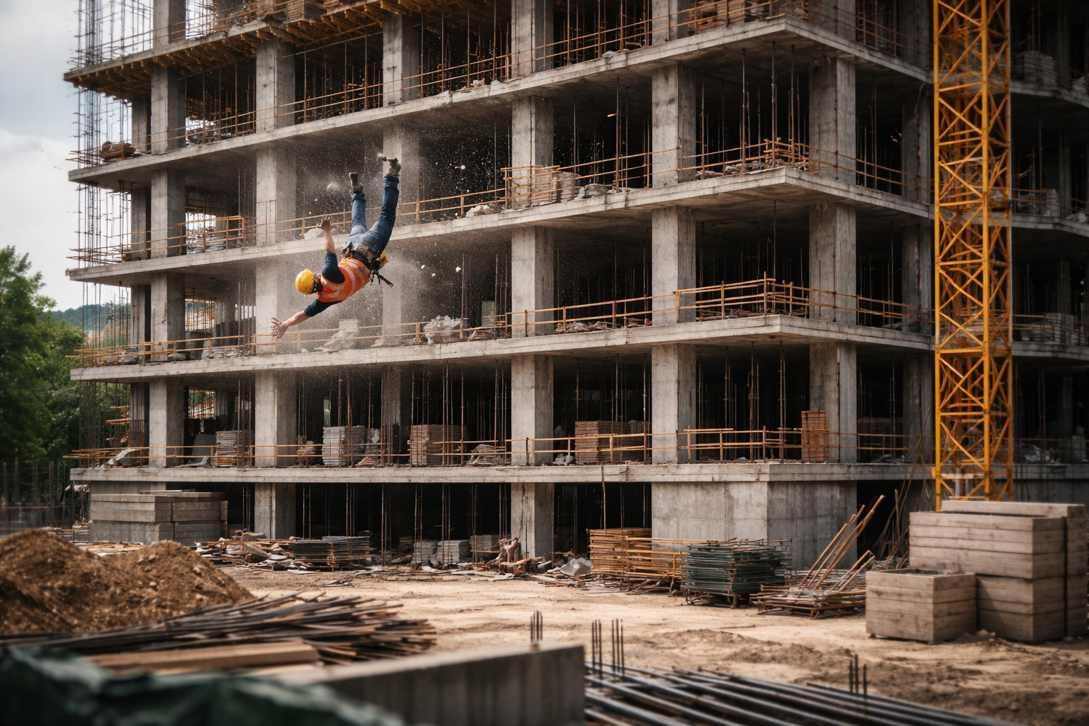 Mosiria rushes to Parklands after a construction worker falls from 10th floor