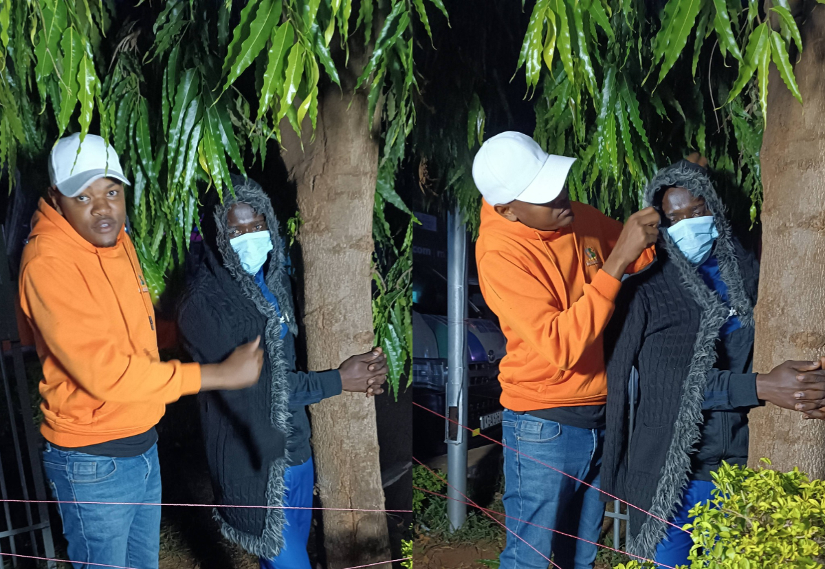 Mugithi singer Eli Jay steps in to keep Pastor Jimmy warm during 80-hour tree-hugging challenge