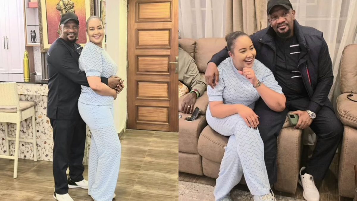 Wanja Nyarari poses with Ken Ambani during a past outing. PHOTOS/ https://www.facebook.com/muthee.prince