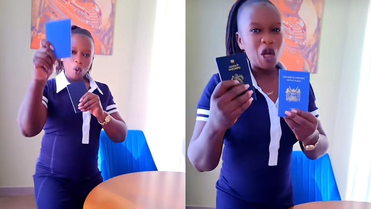 Diana Bahati’s ex-nanny Irene Nekesa dances with joy after receiving her Kenyan passport