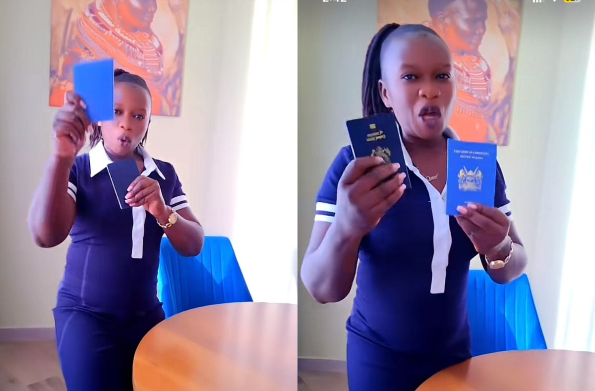 Diana Bahati’s ex-nanny Irene Nekesa dances with joy after receiving her Kenyan passport