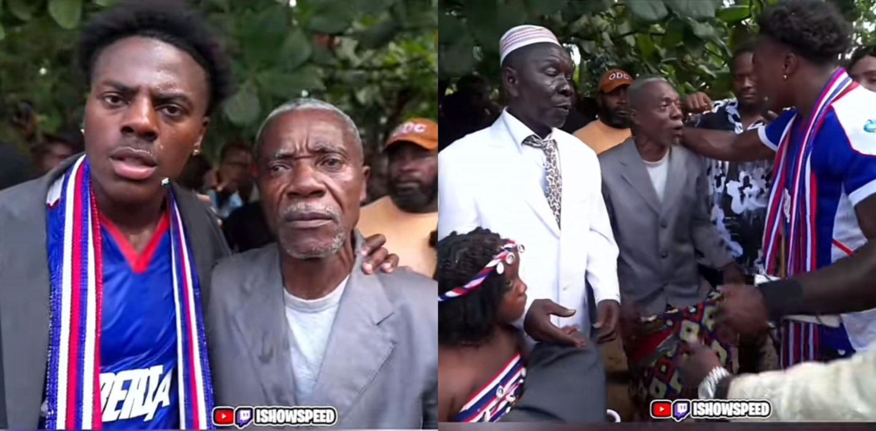IShowSpeed reacts after Liberian man breaks down claiming to be his long-lost relative