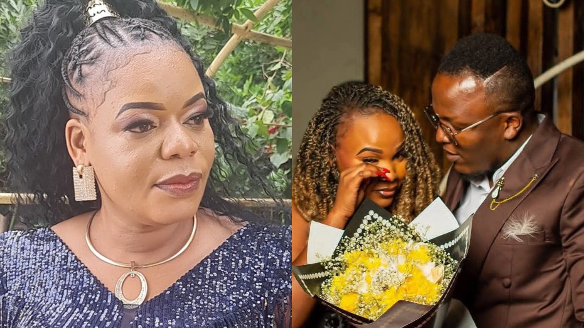 A collage of Annastacia Mukambwa and the beautiful engagement of Minister Bwonda Joseph. PHOTOS/https://www.facebook.com/annastacia.mukabwa