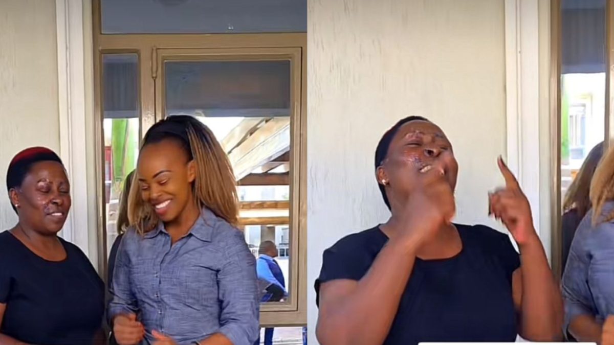Mary Lincon moves to comfort Catherine Wambugu after grisly Nyahururu road accident