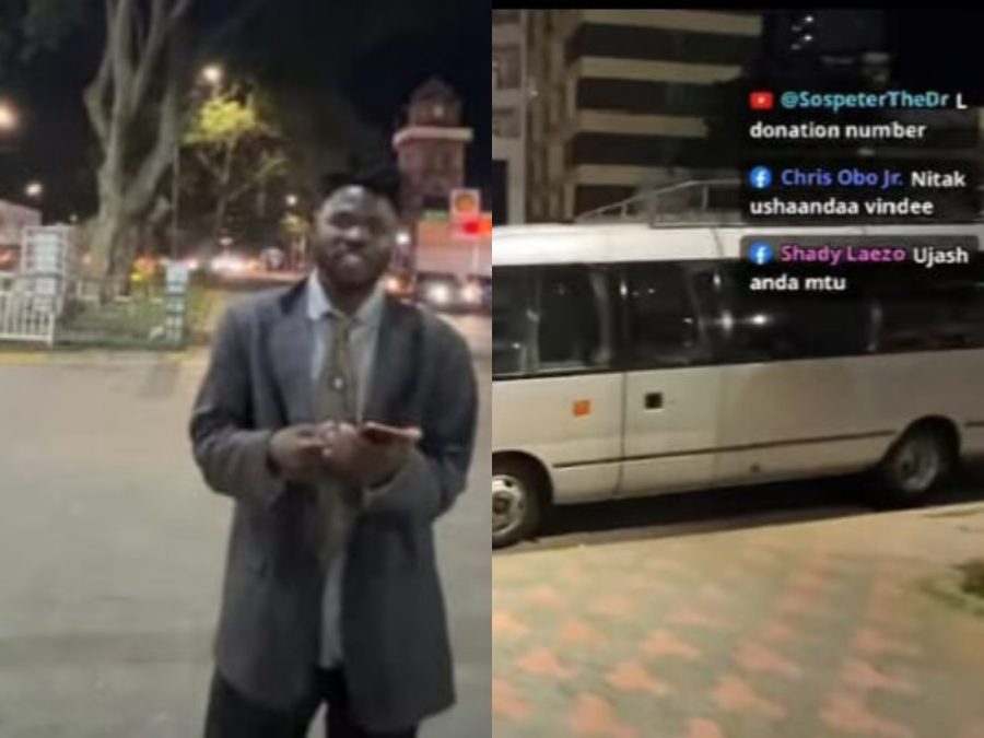 Prankster Vindee during his IRL streaming. PHOTO/ a screengrab by K24Digital from @Vindee official