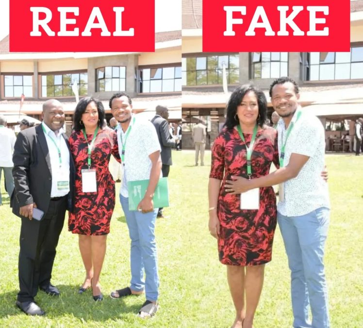 Esther Passaris shares unedited and AI photos of her with Peter Salasya. PHOTO/@esthermpassaris/Instagram