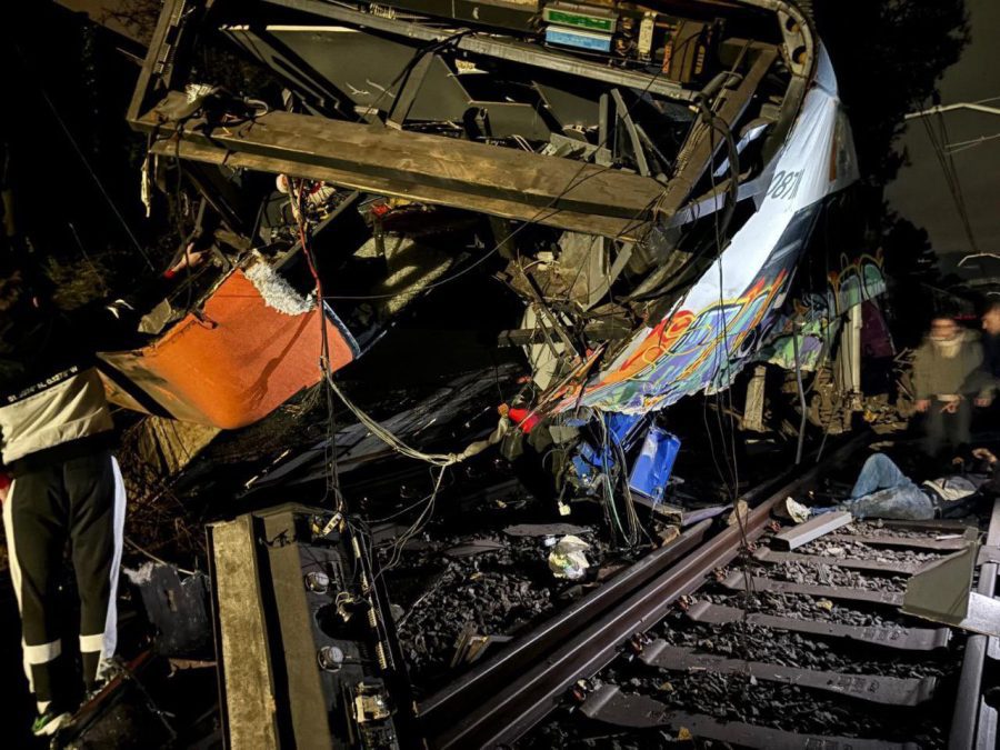 Barcelona train crash aftermath. PHOTO/@volkova_ma57183/X