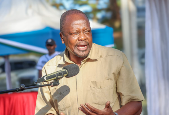 Agriculture CS Mutahi Kagwe speaking in Embu on January 15, 2026.