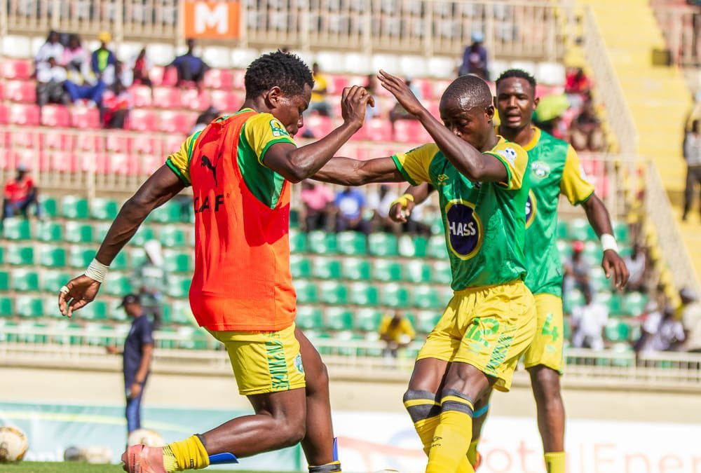 Nairobi United's Dancan Omalla in training before the clash with Azam.