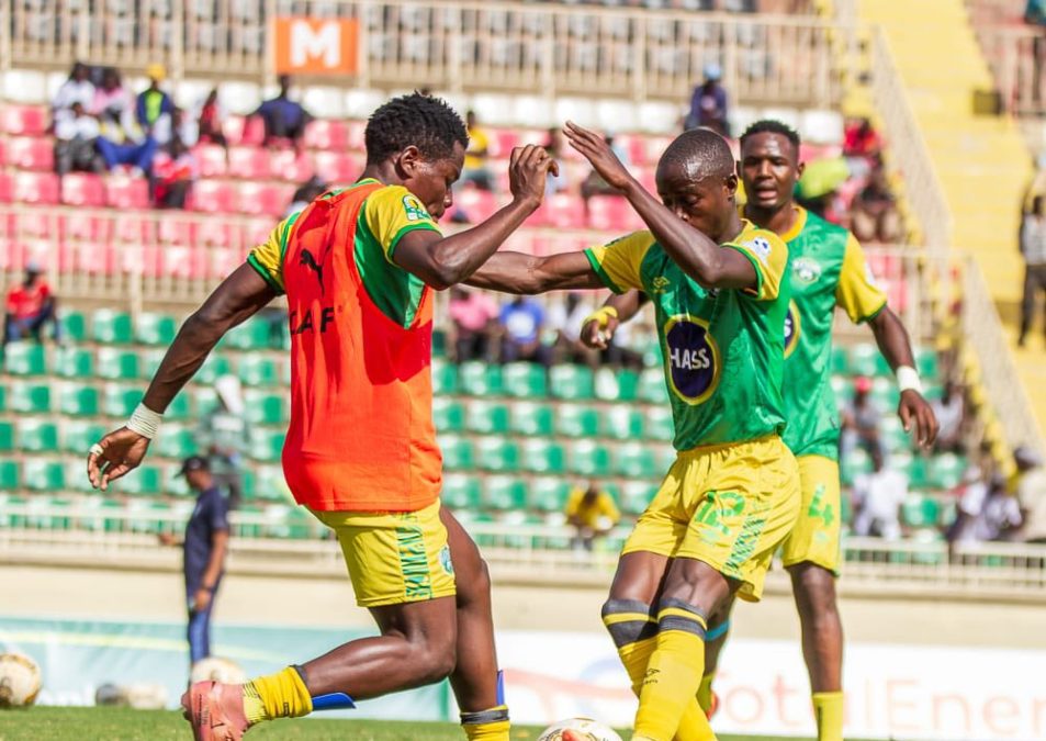 Nairobi United's Dancan Omalla in training before the clash with Azam.