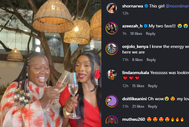 A post shared by Shorn Arwa on her Instagram. PHOTO/Screengrab by K24 Digital