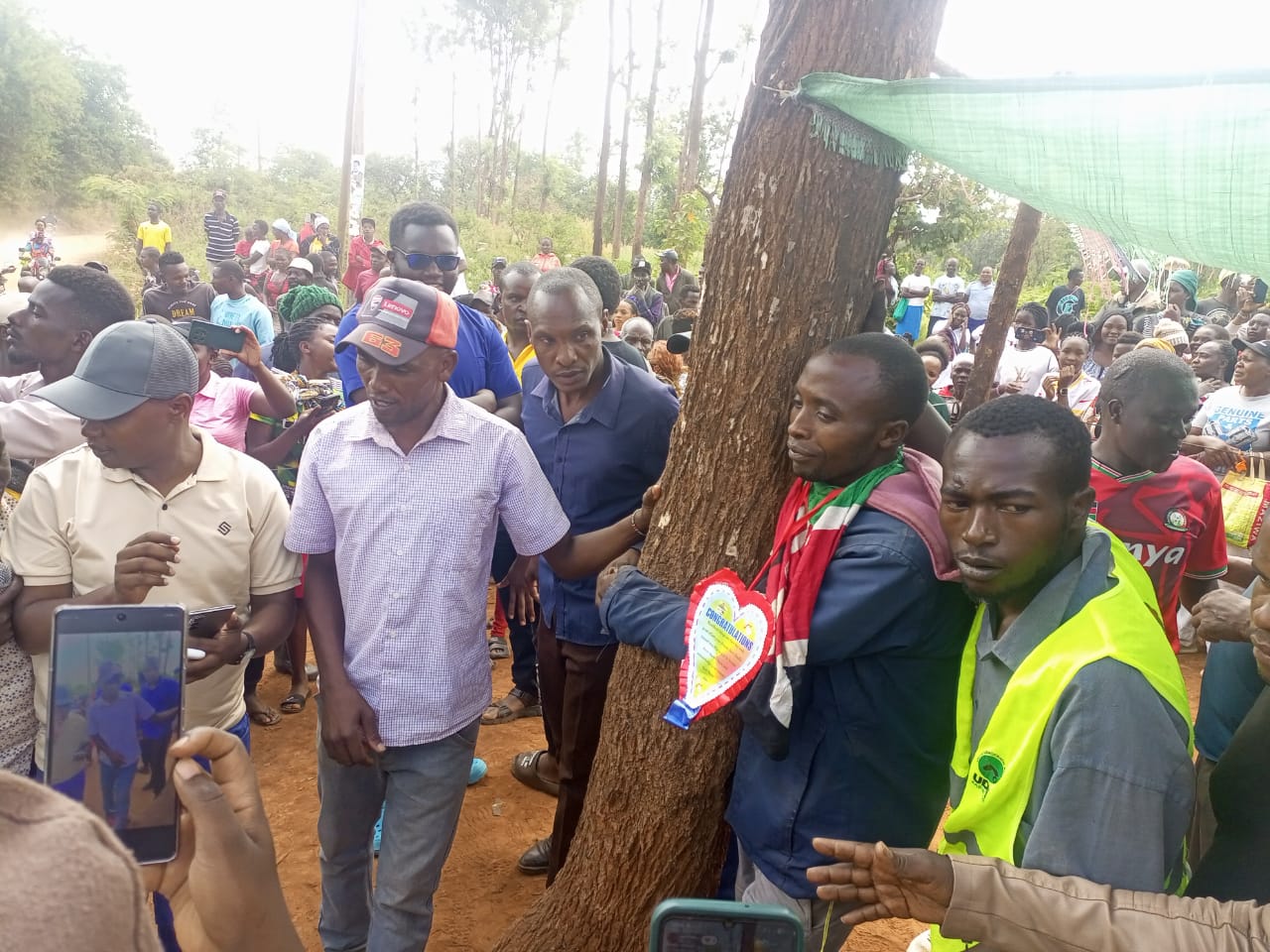 Man from Mbeere North breaks 90-hour tree-hugging challenge
