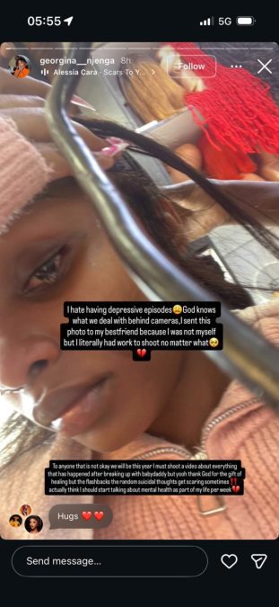 A post shared by Georgina Njenga on Instagram. PHOTO/Screengrab by K24 Digital