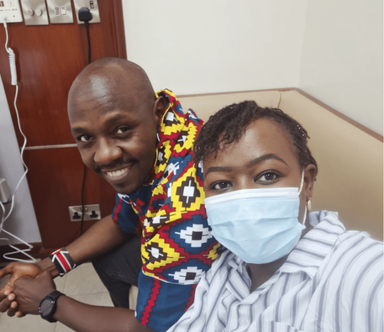 DJ Krowbar and his late wife Joyce Wanjiru Karumba. PHOTO/@wanjiru_karumba/Instagram
