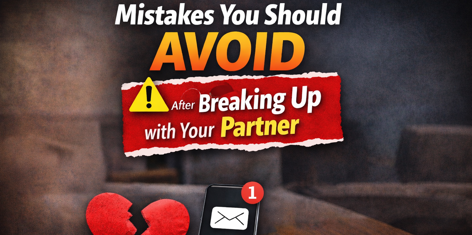 Mistakes you should avoid after breaking up with your partner