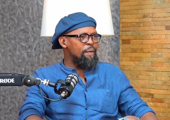 Alex Mwakideu during a podcast. PHOTO/Screengrab by K24 Digital from YouTube by @AlexMwakideuTV