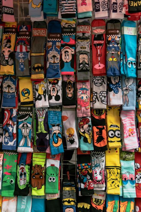Socks in a shop. PHOTO/Pexels