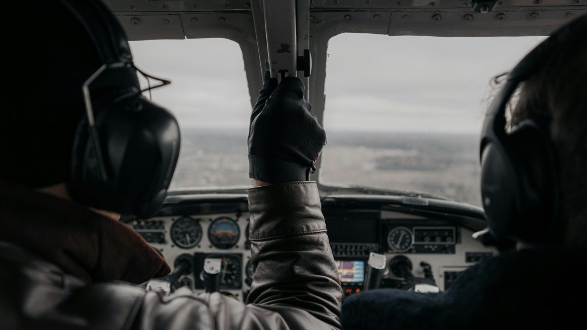 Pilots in the cockpit during flight. PHOTO/Pexels