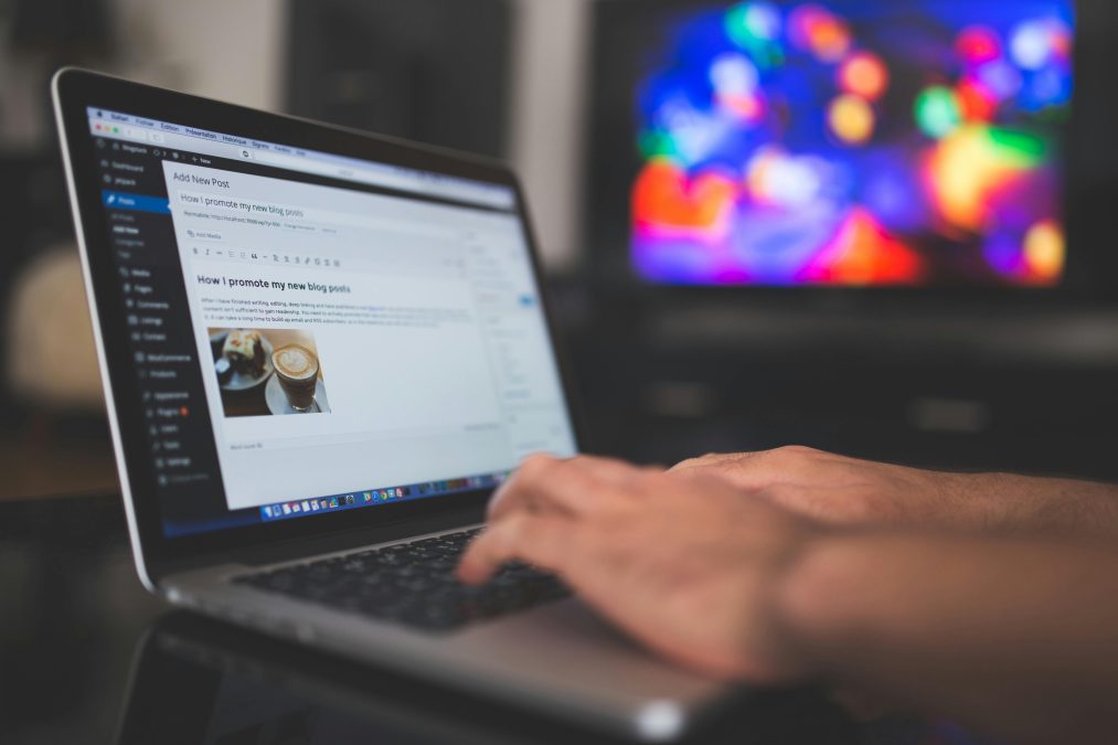 An image of someone interracting with a wordpress CMS. PHOTO/Pexels