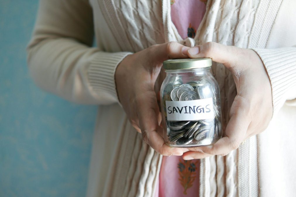 Some holds a jar written savings. PHOTO/Pexels