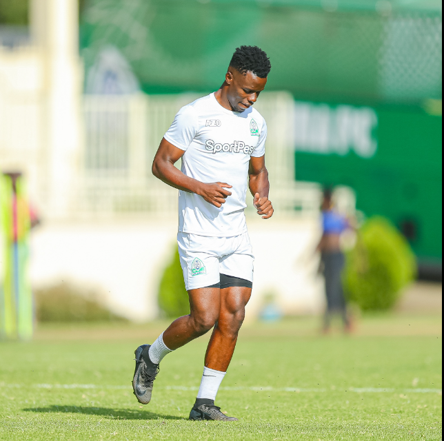 Gor Mahia's Ben Stanley in training after returning from a two-week injury. PHOTO/@OfficialGMFC/X