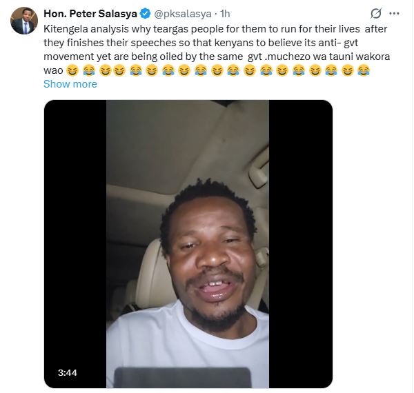 Peter Salasya’s statement on X. PHOTO/ @pksalasya