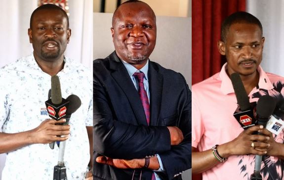 A collage image of Edwin Sifuna, lawyer Willis Otieno and Babu Owino. PHOTO/ https://www.facebook.com/EdwinWSifuna, @otienowill and https://www.facebook.com/babuowinongili