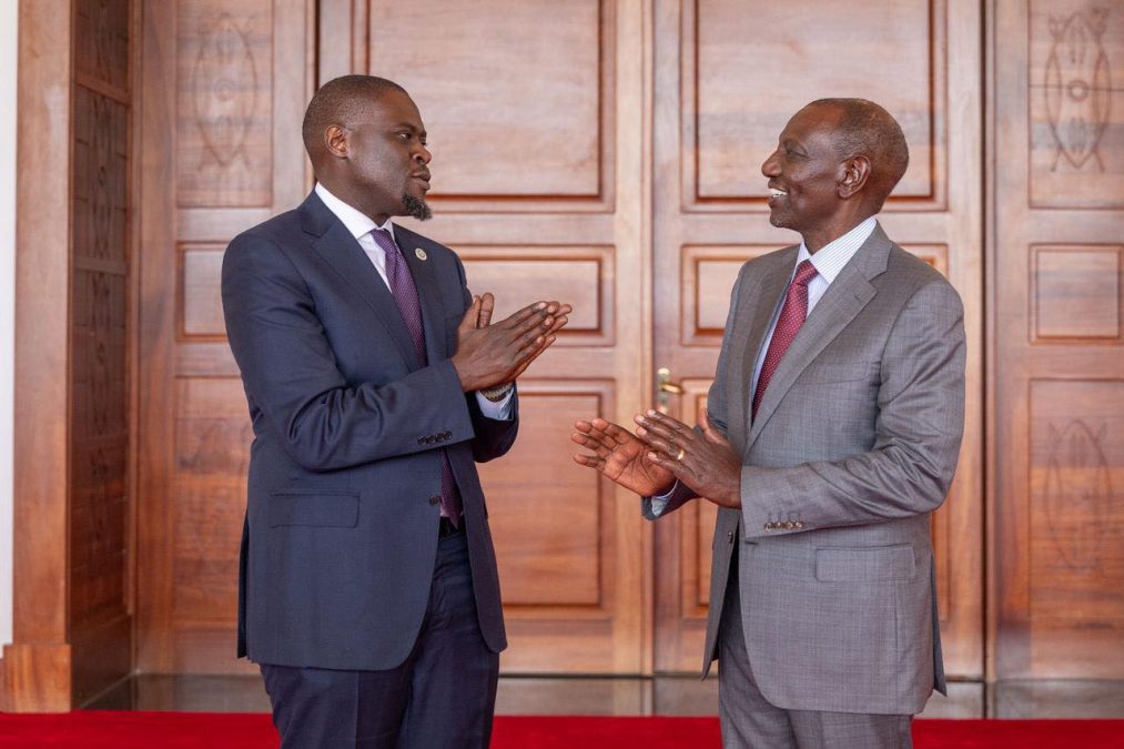Nairobi Governor Johnson Sakaja with President William Ruto at State House on Tuesday, February 17, 2026. PHOTO/https://web.facebook.com/sakaja