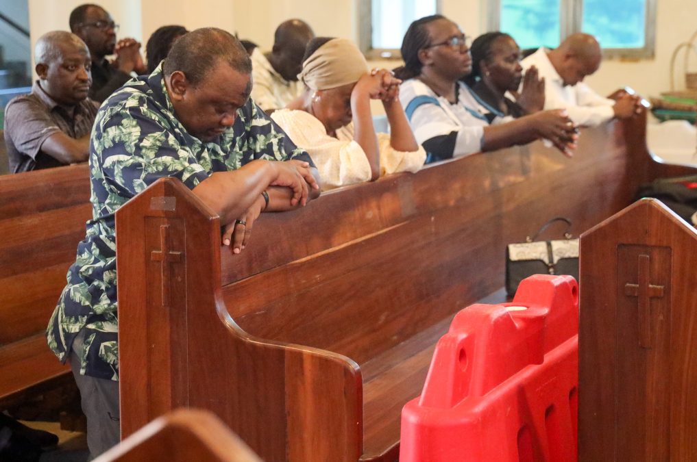 Retired President Uhuru Kenyatta during the Ash Wednesday mass at St. Francis of Assisi Catholic Church in Nyali on Wednesday, February 18, 2026. PHOTO/ https://www.facebook.com/4thPresidentKE