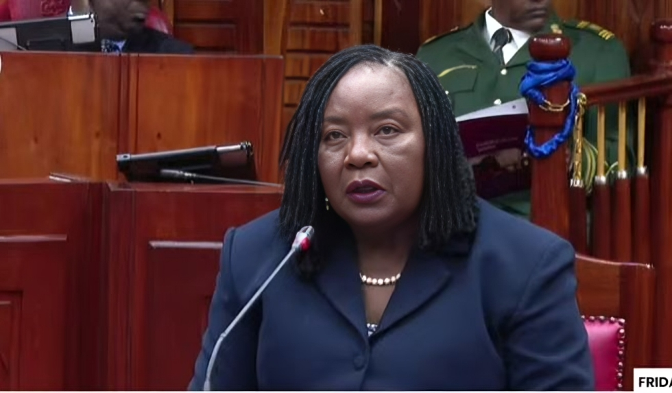 during her vetting before the National Assembly Committee on Defence, Intelligence and Foreign Relations. PHOTO/https://www.facebook.com/ParliamentKE