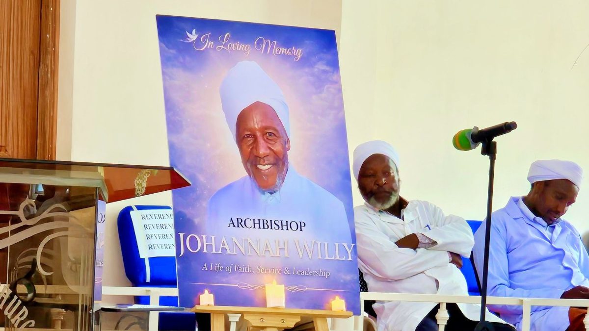 Johanna Willy’s photo placed inside the PJC Church in Bahati during a memorial on Sunday, February 22, 2026. PHOTO/,https://www.facebook.com/KaranguMurayaMc