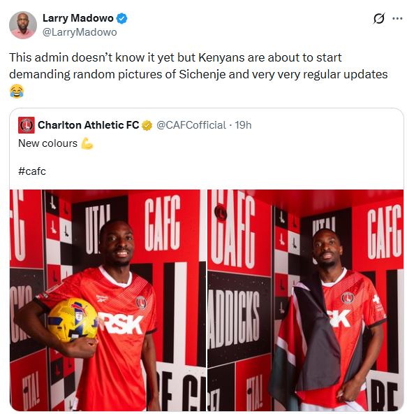 Larry Madow’s statement on X. PHOTO/ @LarryMadowo