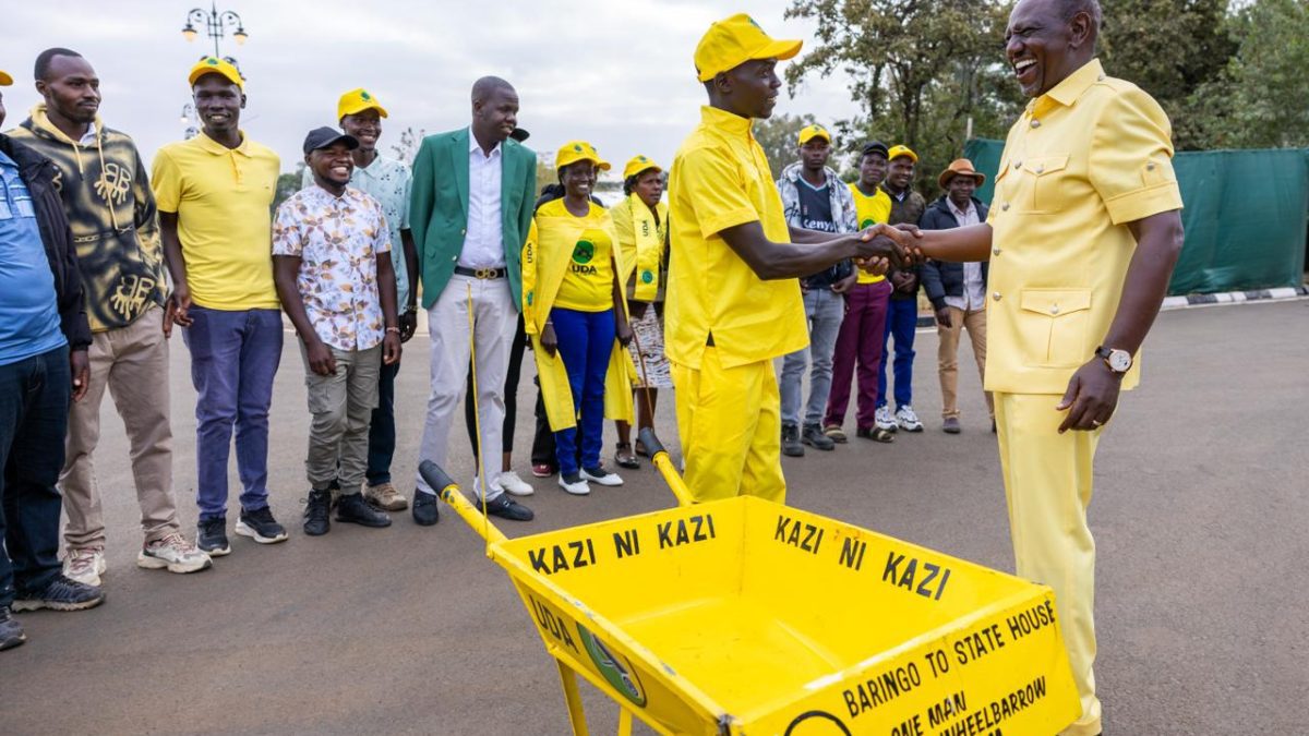 Ruto finally meets UDA diehard who pushed wheelbarrow from Baringo to Nairobi