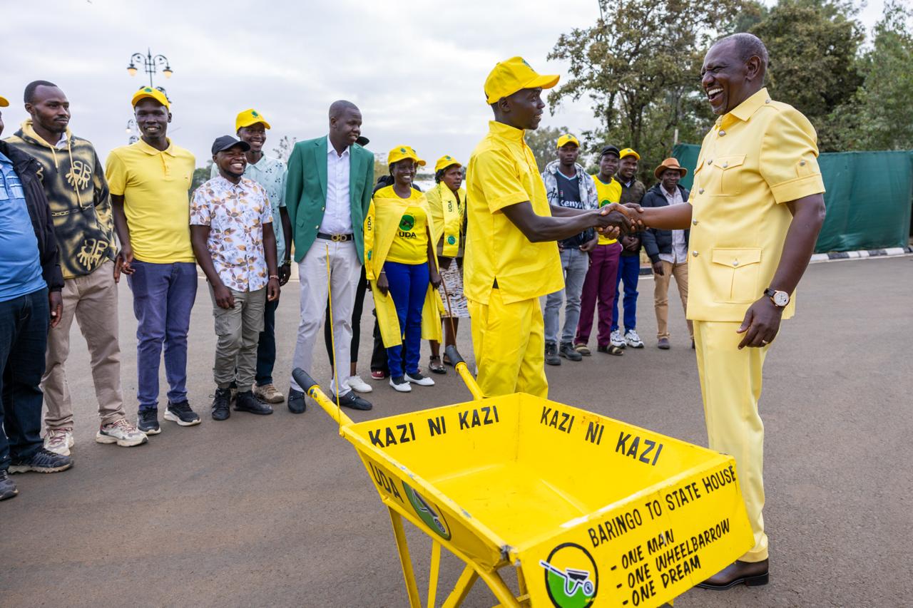 Ruto finally meets UDA diehard who pushed wheelbarrow from Baringo to Nairobi