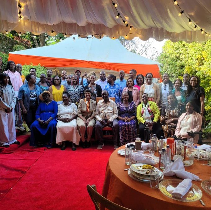 The Odingas including Winnie Odinga, Ruth Odinga and Oburu Odinga. PHOTO/ @jaokoburu