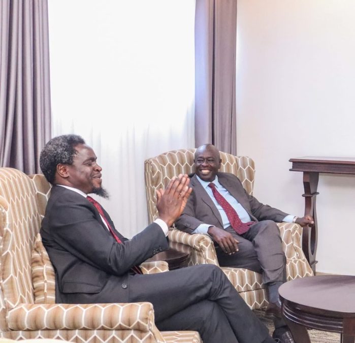 Nelson Havi with Rigathi Gacjhagut. PHOTO/@NelsonHavi