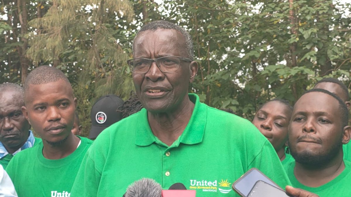 UGM party leader David Maraga when he addressed press in Embu town. PHOTO/Brian Malila