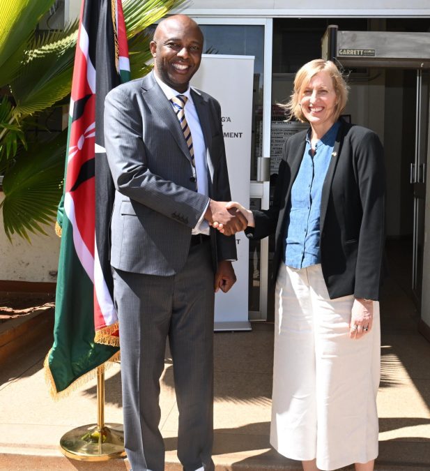 US envoy to Kenya, Susan M. Burns with Murang’a Governor Irungu Kang’ata. PHOTO/ @USAmbKenya