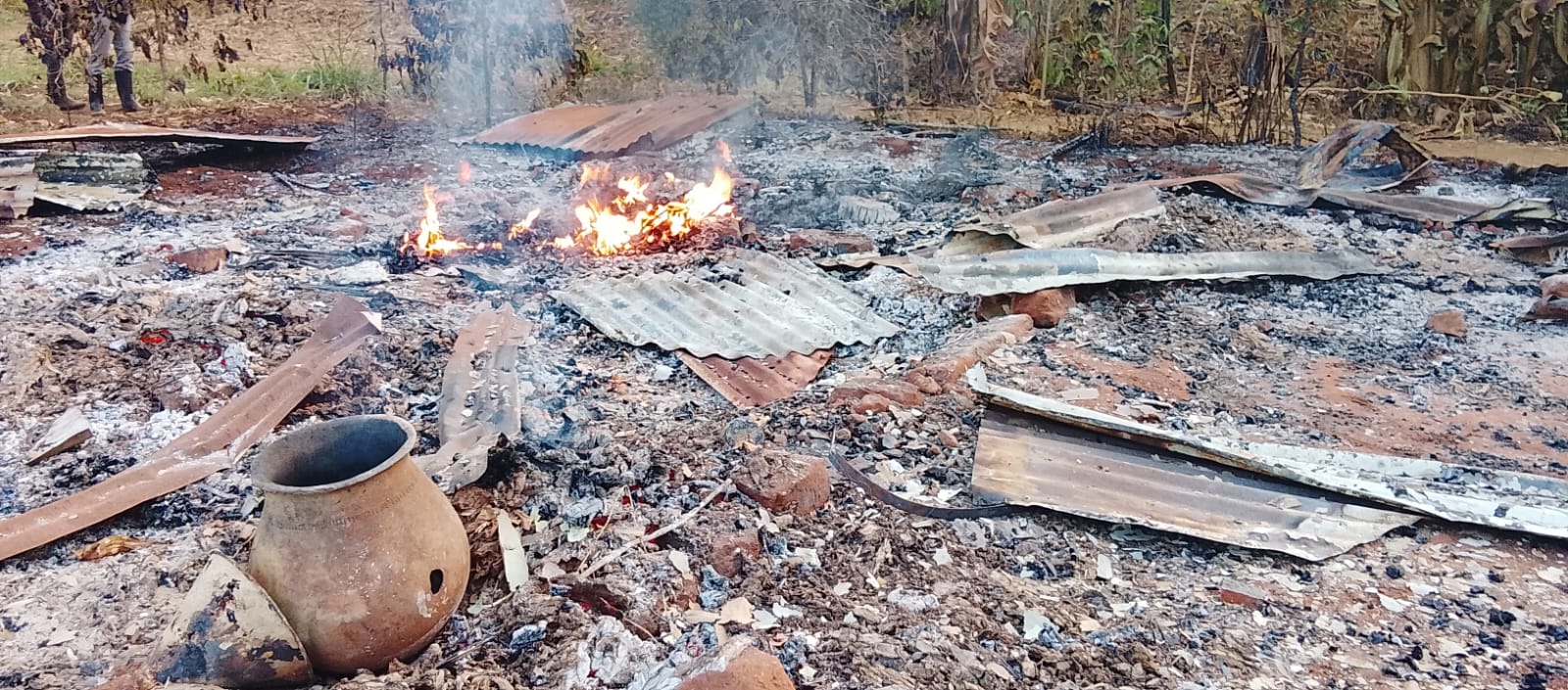 Kirinyaga family left homeless after dawn fire razes house